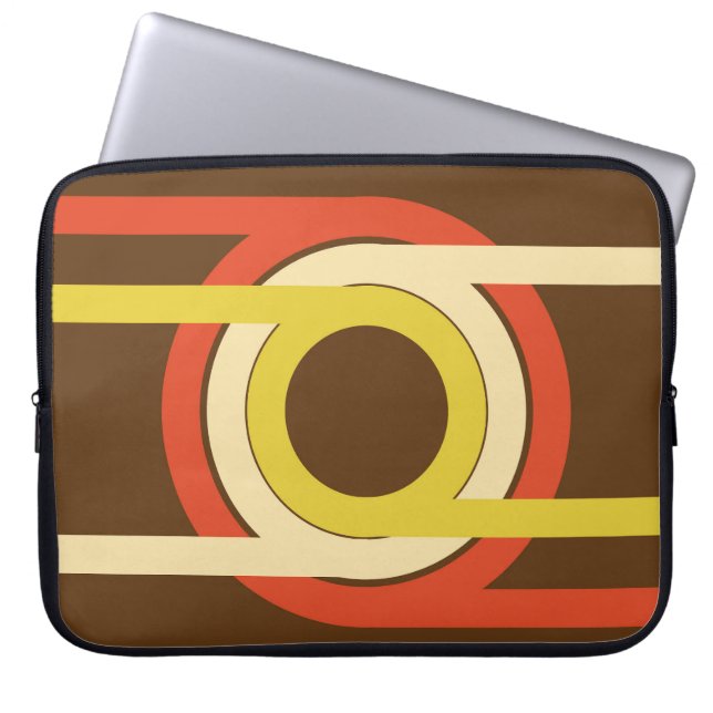 Retro Golden Ratio inspired design. Laptop Sleeve (Front)