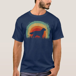 Retro Golden Retriever Corgi Vintage Rainbow Dog M T-Shirt