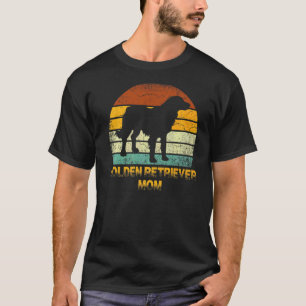 Retro Golden Retriever Mum Doxie Dog Owner Mother T-Shirt