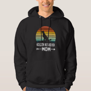 Retro Golden Retriever Mum Gifts Golden Retriever Hoodie