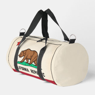 Retro Golden State Bear California Republic Duffle Bag