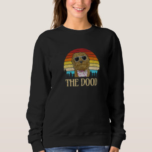 Retro Goldendoodle The Dood Dog Mum Dad Dog Vinta Sweatshirt