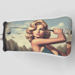 Retro Golf Girl Head Cover