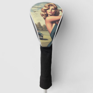 Retro Golf Girl Head Cover