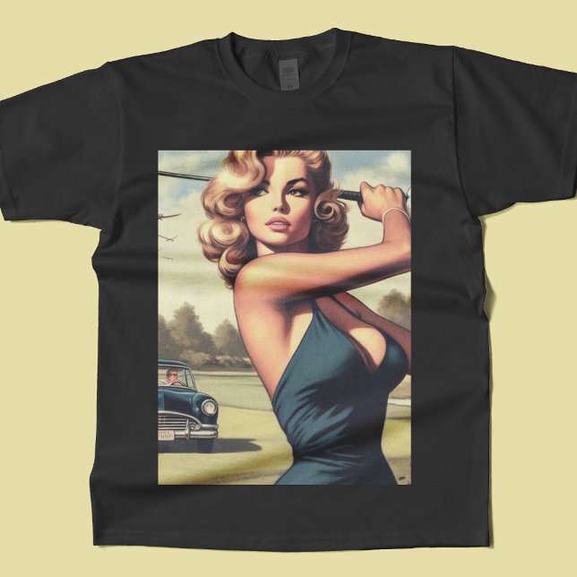 Retro Golf Girl T-Shirt (Creator Uploaded)