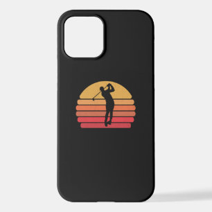 Retro Golf Golfer Vintage Golfing iPhone 12 Case