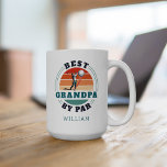 Retro Golf Lover Personalised Birthday Grandfather Coffee Mug<br><div class="desc">Retro Best Grandpa By Par design you can customise for the recipient of this cute golf theme design. Perfect gift for Father's Day or grandfather's birthday. The text "GRANDPA" can be customised with any dad moniker by clicking the "Personalise" button above. Add a name to make it even more special...</div>