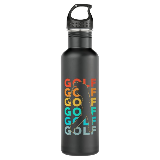 Retro Golfer 710 Ml Water Bottle (Front)