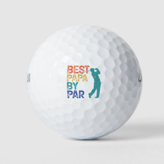 Retro Golfer - Best Papa By Par Golf Balls