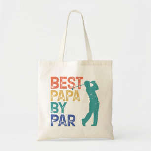 Retro Golfer - Best Papa By Par Tote Bag