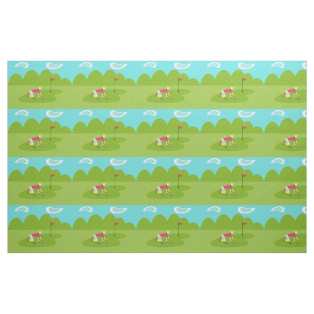 Retro Golfer Fabric (Yard)
