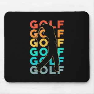 Retro Golfer Mouse Pad