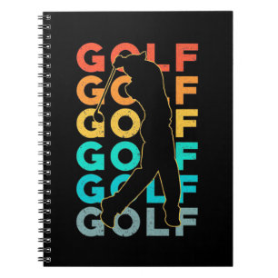 Retro Golfer Notebook
