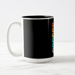 Retro Golfer Two-Tone Coffee Mug