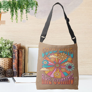 Retro Good Days Are Coming Seventies Crossbody Bag