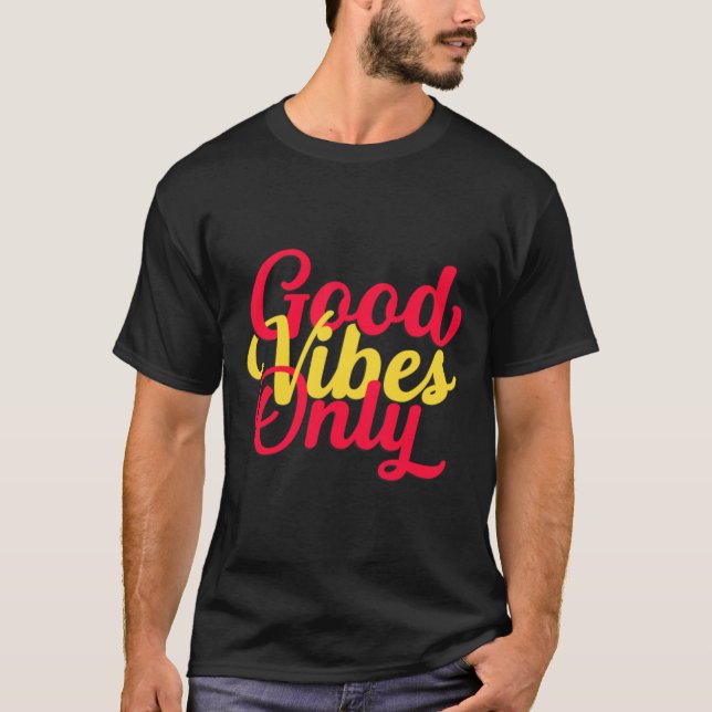 Retro Good Vibes Only, Good Vibes, Peace, Kindness T-Shirt (Front)