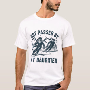 Retro Got Ped By My Daughter Funny Skiing _1 T-Shirt