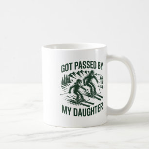 Retro Got Ped By My Daughter Funny Skiing  Coffee Mug