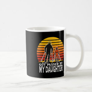 Retro Got Ped By My Daughter Funny Skiing Design Coffee Mug