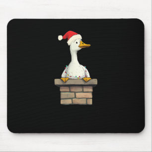 Retro Got Too Silly Christmas Funny Santa Silly Go Mouse Pad