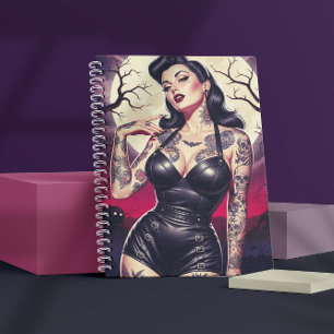 Retro Gothic Girl Notebook