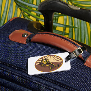 Retro Grader Luggage Tag