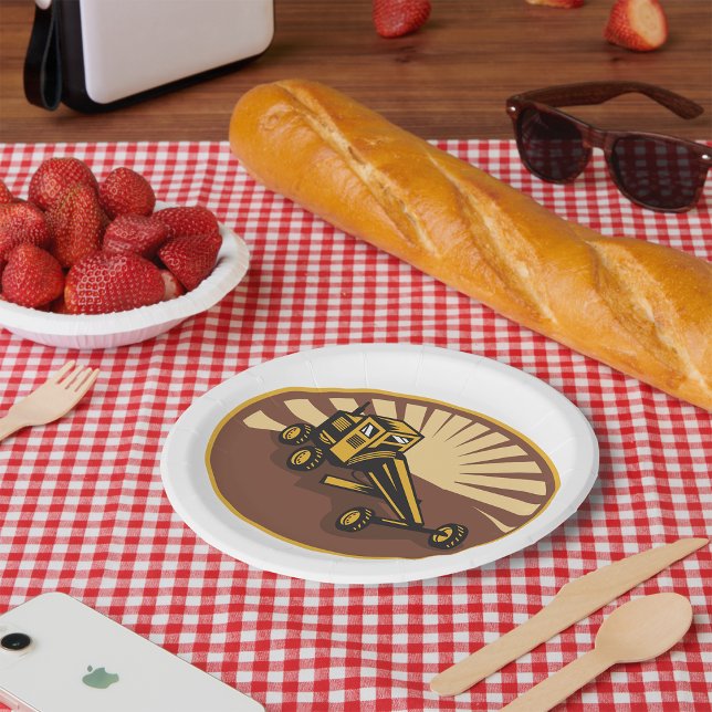 Retro Grader Paper Plate (Creator Uploaded)