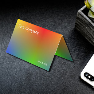 Retro gradient Business Card