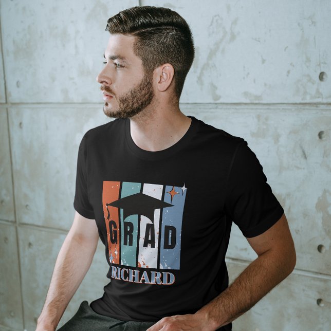 Retro graduation cap boy nostalgic grad T-Shirt (Creator Uploaded)