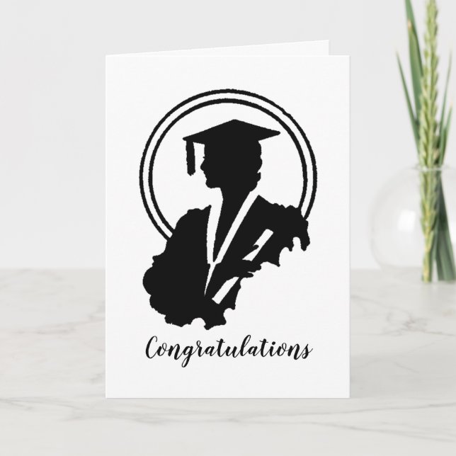 Retro Graduation Congratulations Card (Front)