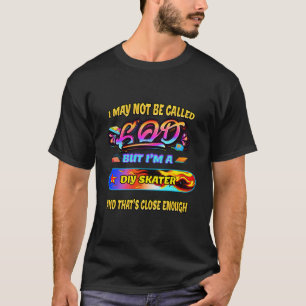 Retro Graffiti Adult Teens Skateboarding Diy Skate T-Shirt
