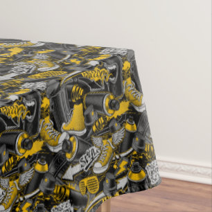 Retro Graffiti Urban Street Pattern Tablecloth