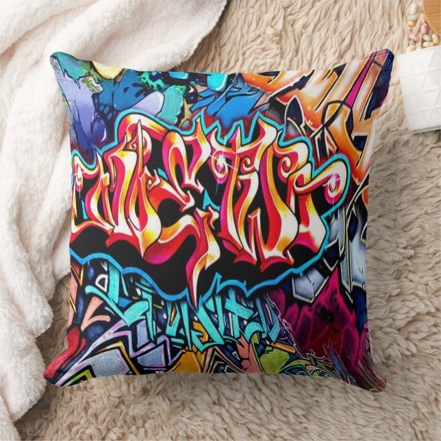 Retro Graffiti word art ome dcor pillow (Blanket)
