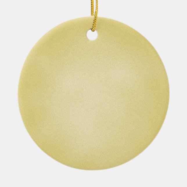 Retro Grainy Beige Background Ceramic Tree Decoration (Front)