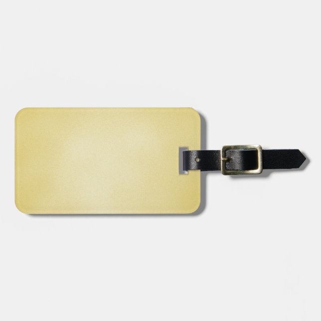 Retro Grainy Beige Background Luggage Tag (Front Horizontal)