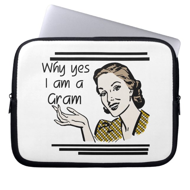 Retro Gram Gifts Laptop Sleeve (Front)