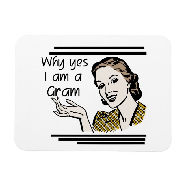 Retro Gram Gifts Magnet (Horizontal)