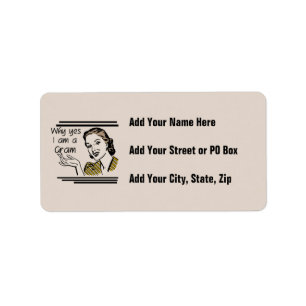 Retro Gram Tshirts and Gifts Label