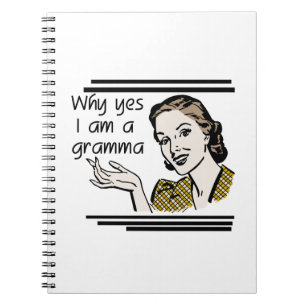 Retro Gramma Gifts Notebook