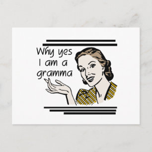 Retro Gramma T-shirts and Gifts Postcard