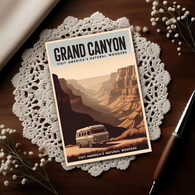Retro Grand Canyon Adventure Postcard (Creator Uploaded)