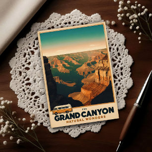 Retro Grand Canyon Adventure Postcard