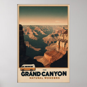 Retro Grand Canyon Adventure Poster
