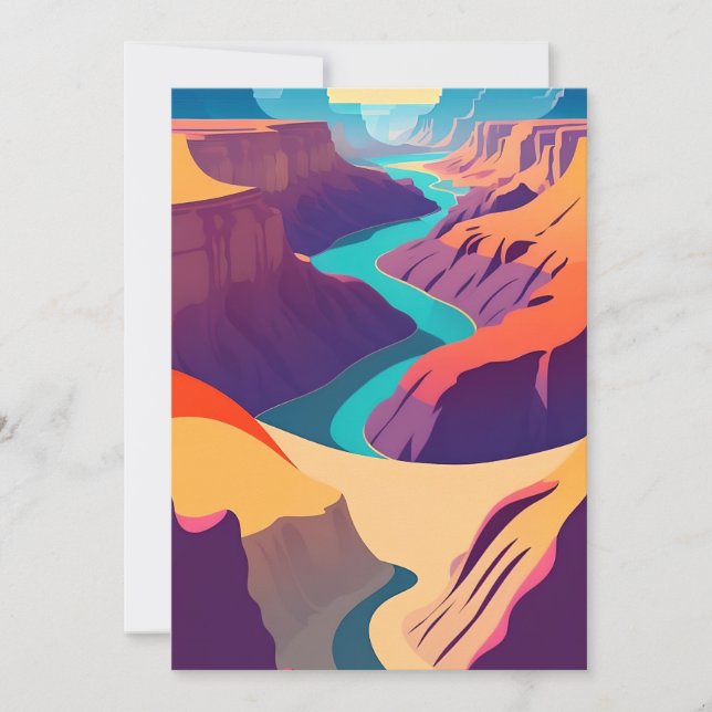 Retro - Grand Canyon Invitation (Front)
