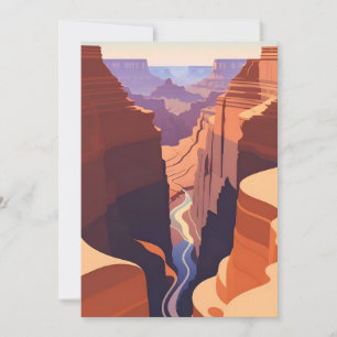 Retro - Grand Canyon Invitation