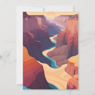 Retro - Grand Canyon Invitation