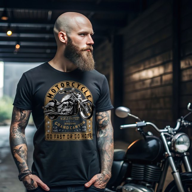 Retro Grand Canyon Motorcycle T-Shirt (Creator Uploaded)