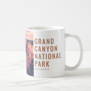 Retro Grand Canyon National Park Arizona Hiking Coffee Mug