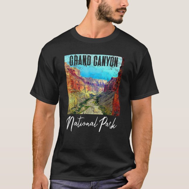 Retro Grand Canyon National Park Celebration Love  T-Shirt (Front)
