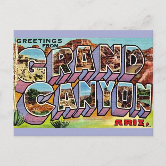 Retro Grand Canyon Postcard (Front)